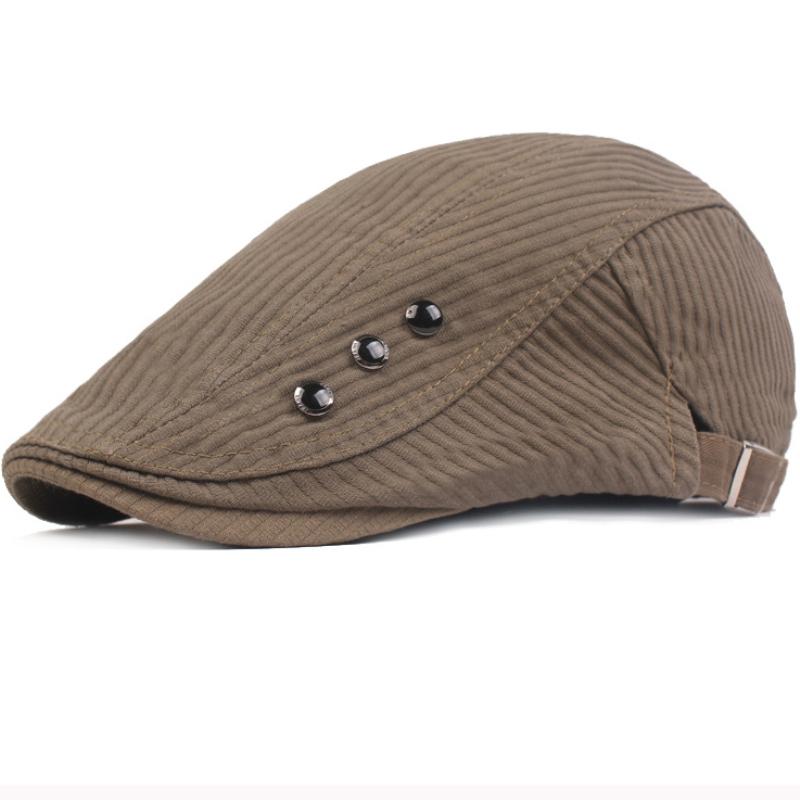 

HT2925 Berets Men Women Ivy Newsboy Flat Cap Solid Cotton Artist Painter Hat Adjustable Gastby Beret Cap Spring Autumn Beret Hat, Black