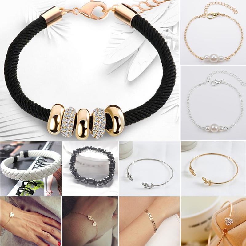 

Black Classic Bracelet Stainless Steel Couple Bracelet Gift Fashion Jewelry Accessories For Women Lady Beaded Bracelets