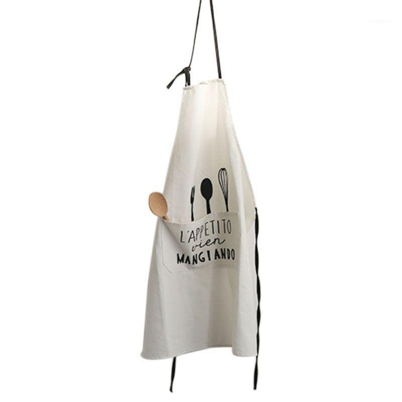 

Original Cotton + Cotton Linen Apron Restaurant Nordic Style Home Kitchen Accessory Bib Kitchen Appliances Chef Aprons-Wh1
