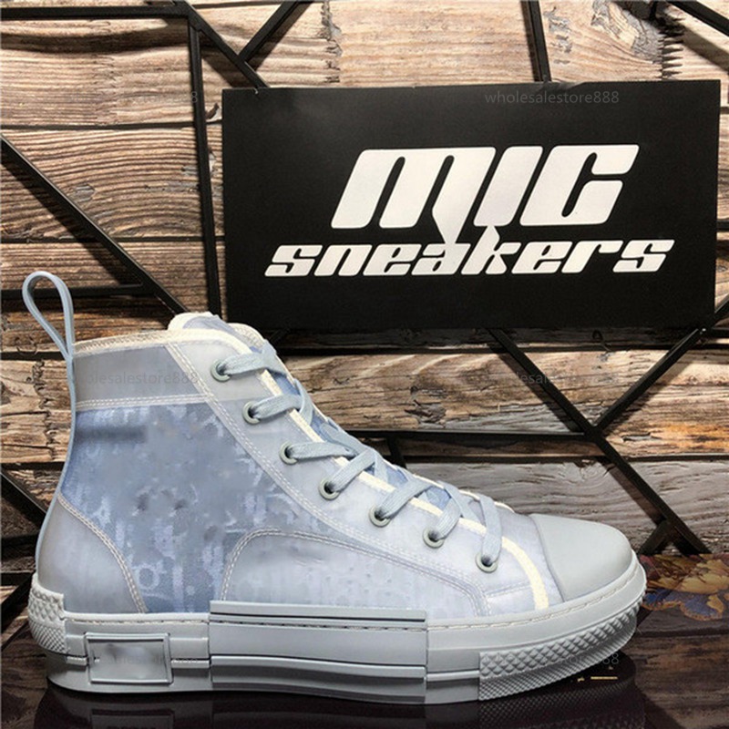 

2021 Top Quality B 22 23 High Top Bee Embroidery Oblique Technical Sneakers lusso progettista Shoes Men Women leather Platform Casual Shoes