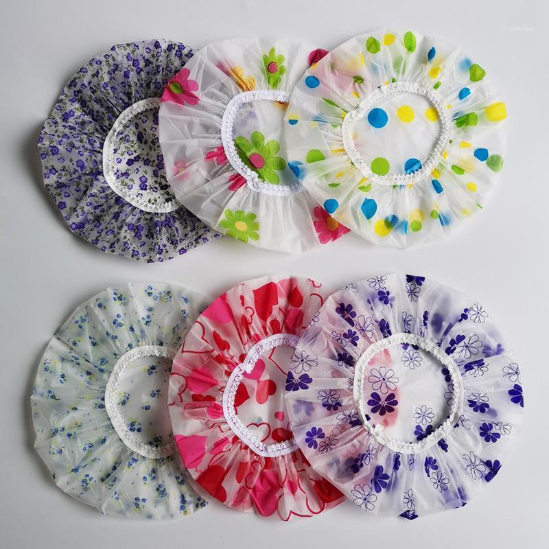 

NEW 2020 Thick Shower Caps Waterproof Bath Hat Double Layer Shower Hair Cover Women Supplies Caps Bathroom Accessories1