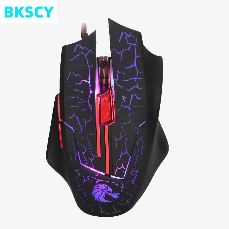 

Bkscy USB Wired Gaming Mouse 5500DPI Adjustable 6 Buttons Cable USB Optical Gamer Mouse Mice for PC Computer Laptop