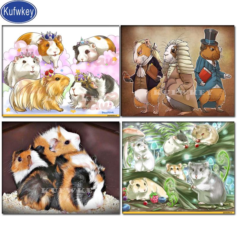 

cute guinea pig painting diamond embroidery sale,full drill square round diamond painting diy mosaic handmade christmas gift art