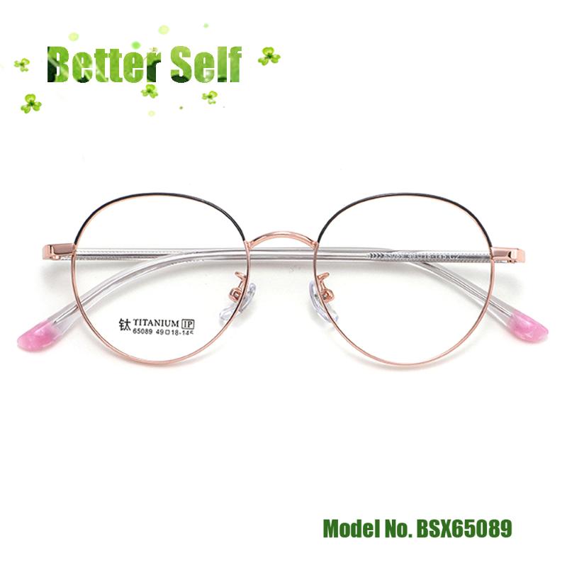 

Fashion Sunglasses Frames Men Spectacle Delicate Temple Glasses Frame Women Retro Round Alloy Titanium Eyeglasses Can Equip Anti Blue Light