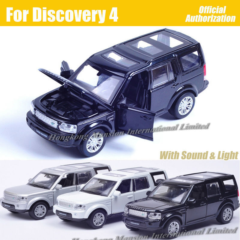 

Scale Diecast Alloy Metal Luxury SUV For 1:32 Discovery 4 Collection Vehicle Model Pull Back Sound&Light Toys Car