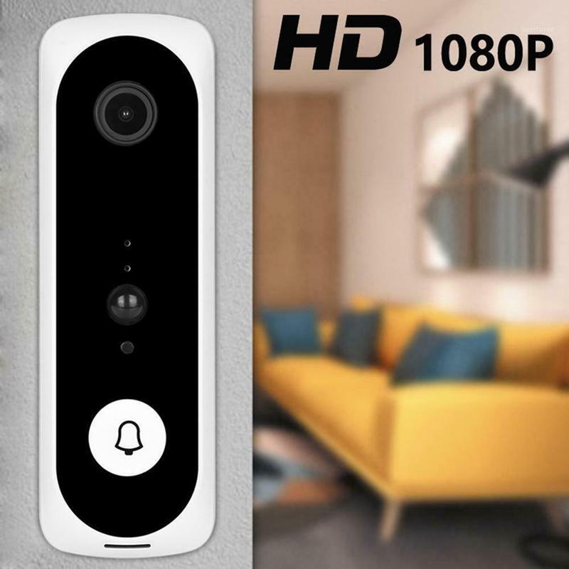 

V20 Smart WiFi Video Doorbell Camera Visual Intercom with Chime Night Vision IP Door Bell Wireless Home Security Camera White1