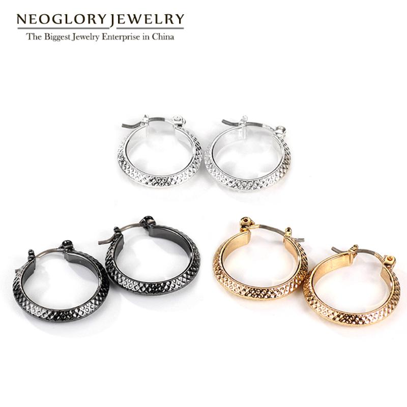 

Hoop & Huggie Neoglory Multiple Three Pairs Fashion Earrings Sets For Women Wholesale Large Circle Round Jewelry 2021 FA