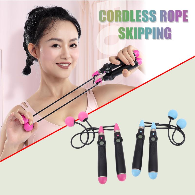 

Smart Digital Display Count Jump Rope Adjustable Ropeless Corded Switchable Dual Mode Jump Rope Lose Weight Fitness Equipment