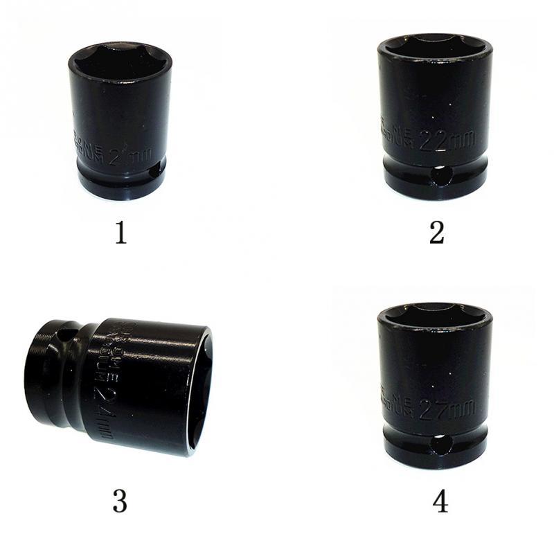 

High quality black 21/22/24/27 mm steel Impact Socket 1/2" Square Drive Metric Sockets Wrench Air Tool