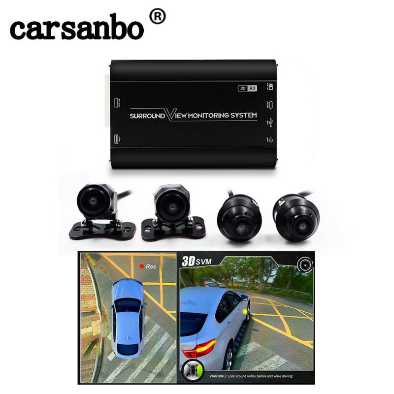 

4 Camera DVR 1080P HD 3D Bird View System Surround Car DVR Recording Function Universal View Panoramic System