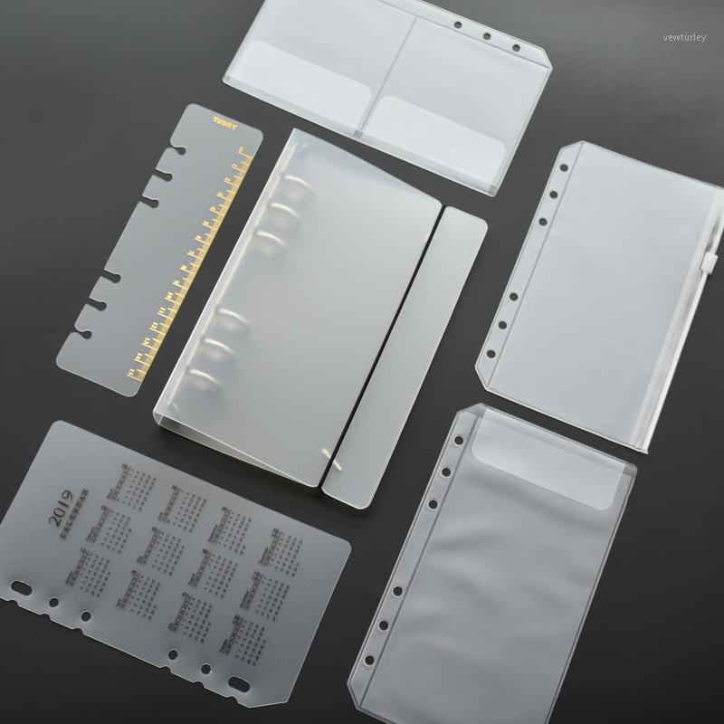 

MaoTu PVC A5 A6 Spiral Notebook Hard Cover Loose-leaf Diary Accessories Ring Binder Sticker Storage & Organizer Bag1