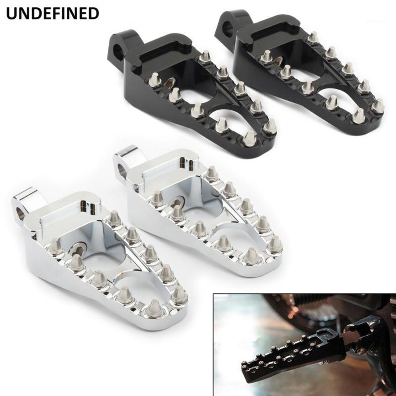 

Motorcycle CNC Footpegs Foot Peg MX 360 Rotating Footrests Custom Chopper Bobber for Electra Glide Bad Boy CVO FXSB Dyna1