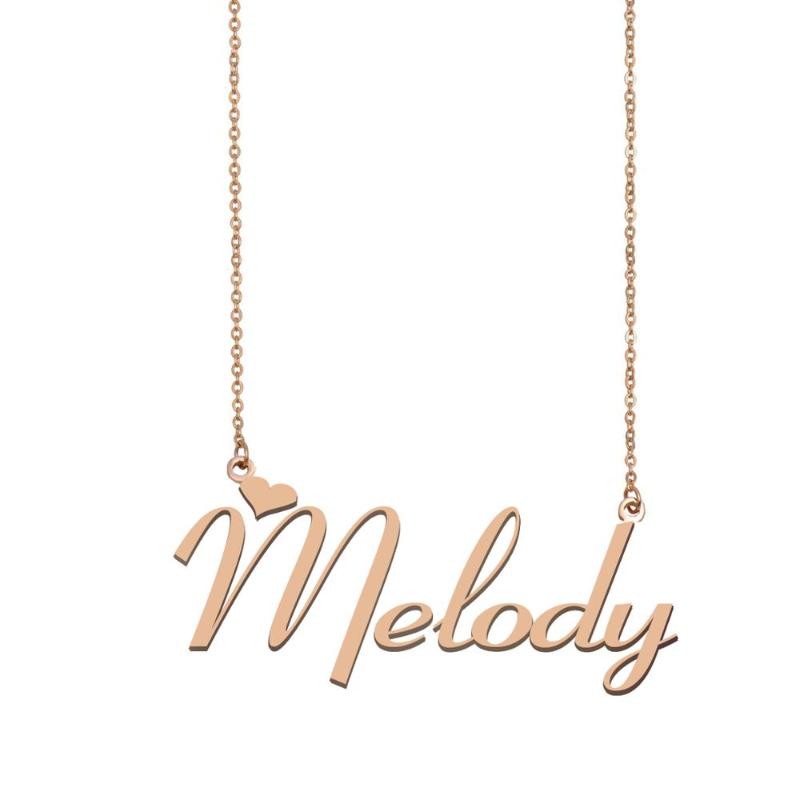 

Melody Name Necklace , Custom Name Necklace for Women Girls Best Friends Birthday Wedding Christmas Mother Days Gift