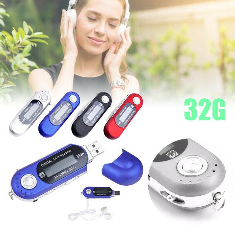 

2020 New Fashion Portable Mini USB Flash LCD Digital MP3 Player Support Flash 32GB TF Card Slot Music Player FM Radio