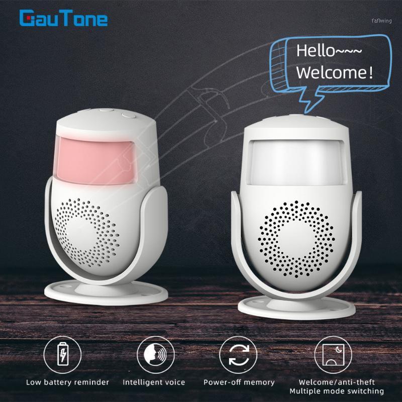 

GauTone PM101 Wireless Intelligent Greeting Guest Welcome Doorbell Alarm PIR Motion Sensor Warning Door Bell Burglar for Shop1