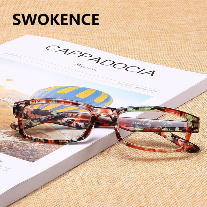 

SWOKENCE Unbreakable Anti Fatigue Reading Glasses Women Men Fashion Ultralight HD Lenses Presbyopic Eyeglasses Hot Selling R151