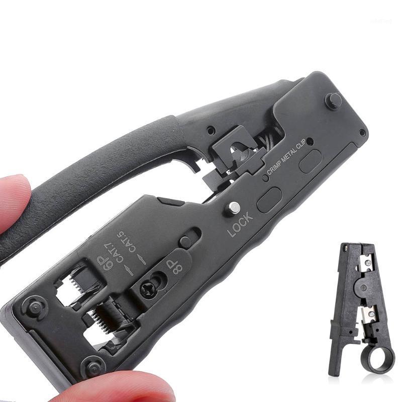 

Network&Telecom Crimping Tool for RJ45/RJ11/RJ12 Cat7/Cat.6A 8P 6P Modular Plugs - Metal Clip Crimping Tool1