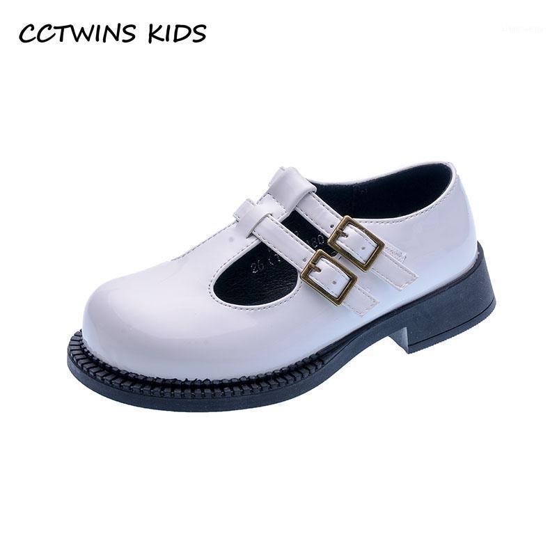 

CCTWINS Kids Shoes 2021 Spring For Girls School Shoes Children Fashion Party Flats Brand Mary Jane Toddler Princess Flats GM27671, Black