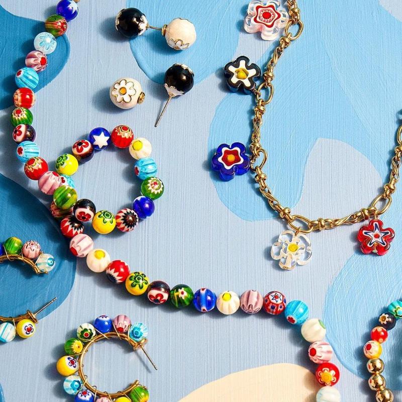 

Bohemia Handmade Beaded Choker Necklace 2020 New Multi Color Beads Flowers Fruits Pendants Wedding Statement Necklace for Women