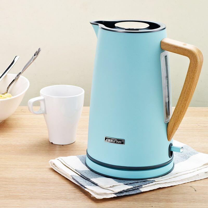 

220V 1800w 1.7L 304 stainless steel Electric kettle automatic to power off Frosted rubber paint has filter 16x23cm