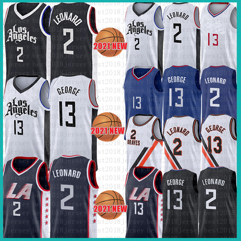 

Kawhi Leonard Paul George Basketball Jersey 2021 New Mens Jerseys 2 13