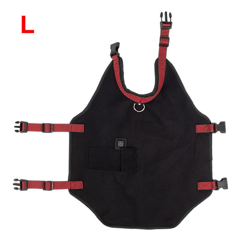 

Soft Pet Heating Vest Winter Warm Washable USB Charging With Traction Rope Dogs Electric Comfortable Multifunction Cold Weather, As pic