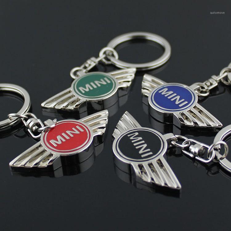 

Creative mini coopers Keychain keychain Metal Mini blue personalized car logo Metal car Couple1