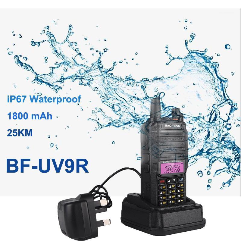 

BaoFeng IP67 waterproof walkie talkie UV-9R two way cb radio baofeng uv9r 128CH 5W VHF UHF 136-174Mhz & 400-520Mhz1