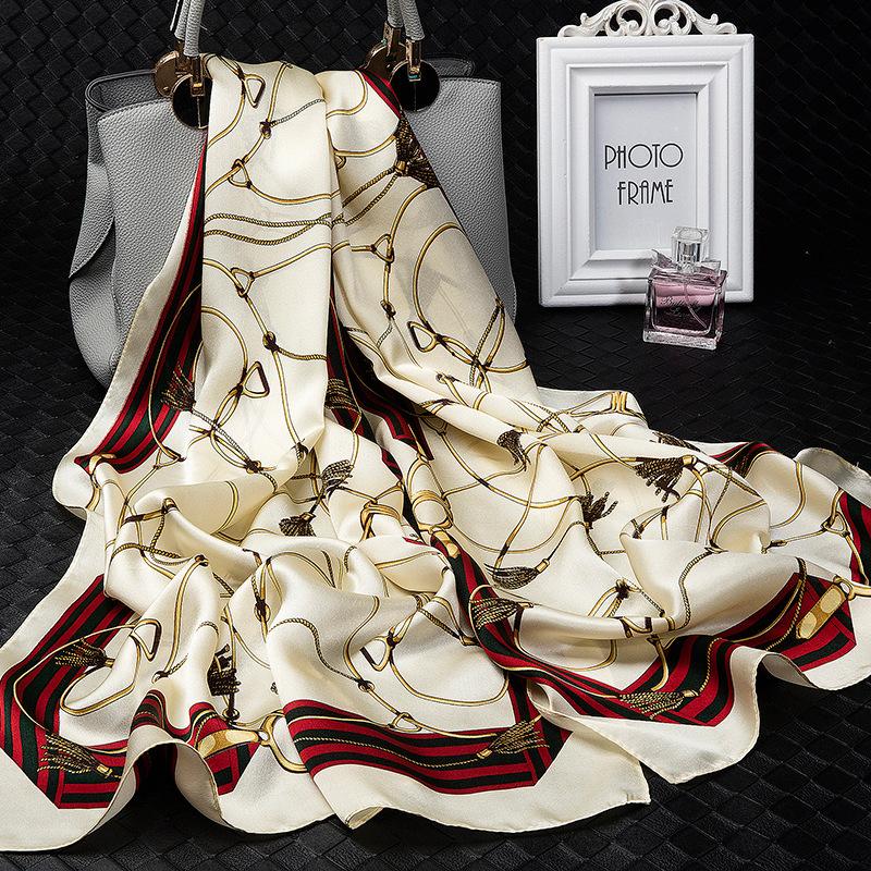 

Scarves Silk Scarf Female Wild Spring And Autumn Thin Section Long Sun Protection Shawl