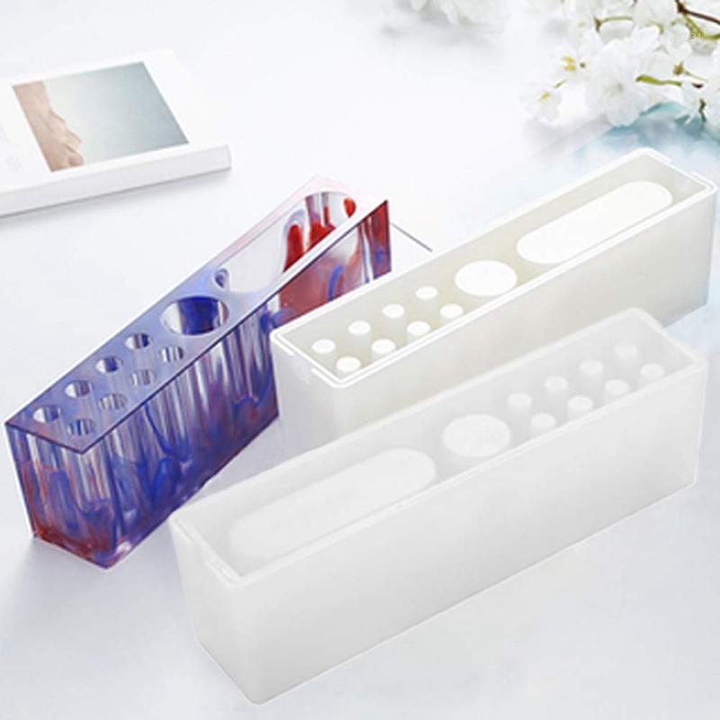 

Pen Holder Resin Molds - DIY Pencil Holder Silicone Mold, Concrete Plaster Cement Pen Pencil Molds Resin Crafts DIY1