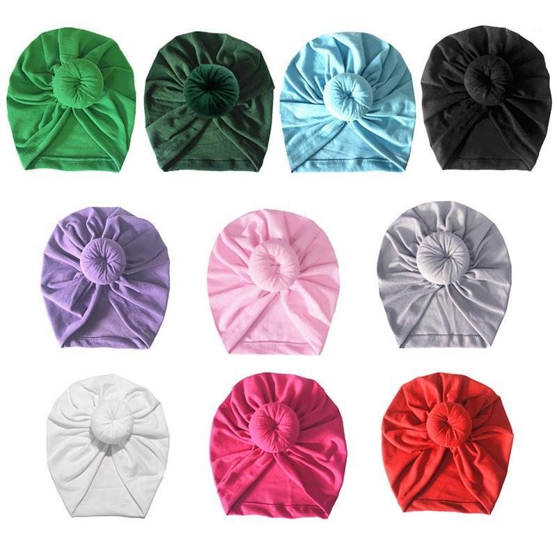 

1 PC Fashion Donut Baby Hat Newborn Elastic Cotton Baby Beanie Cap Multicolor Infant Turban Hats1, Gy