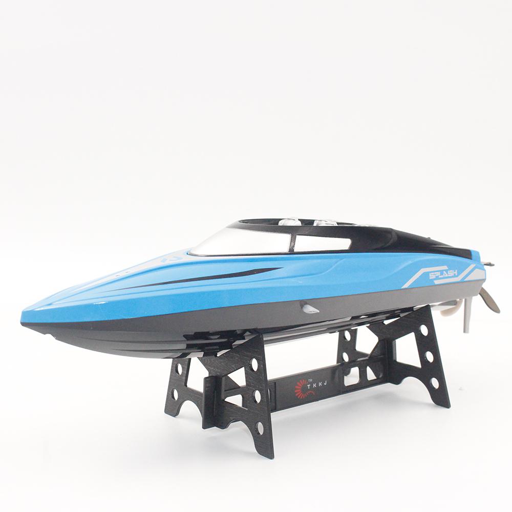 

2.4GHz 4CH 25KM/h High Speed Mini Racing RC Boat Speedboat Ship with Water Cooling System Flipped for Kid Adults RC Boat Toy, Blue
