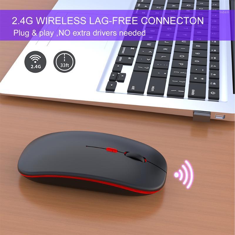 

Desktop PC USB Receiver Notebook Optical 2.4GHz Ultra Thin 1600dpi Colorful Lighting Wireless Mouse For Laptop Rechargeable1