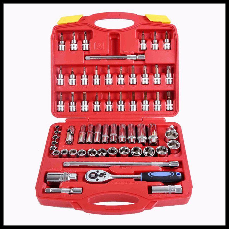 

61pcs 3/8" Car Repair Tools Mechanic Tools Set Socket Wrench for Auto Ratchet Spanner Screwdriver Socket Set Hex Key