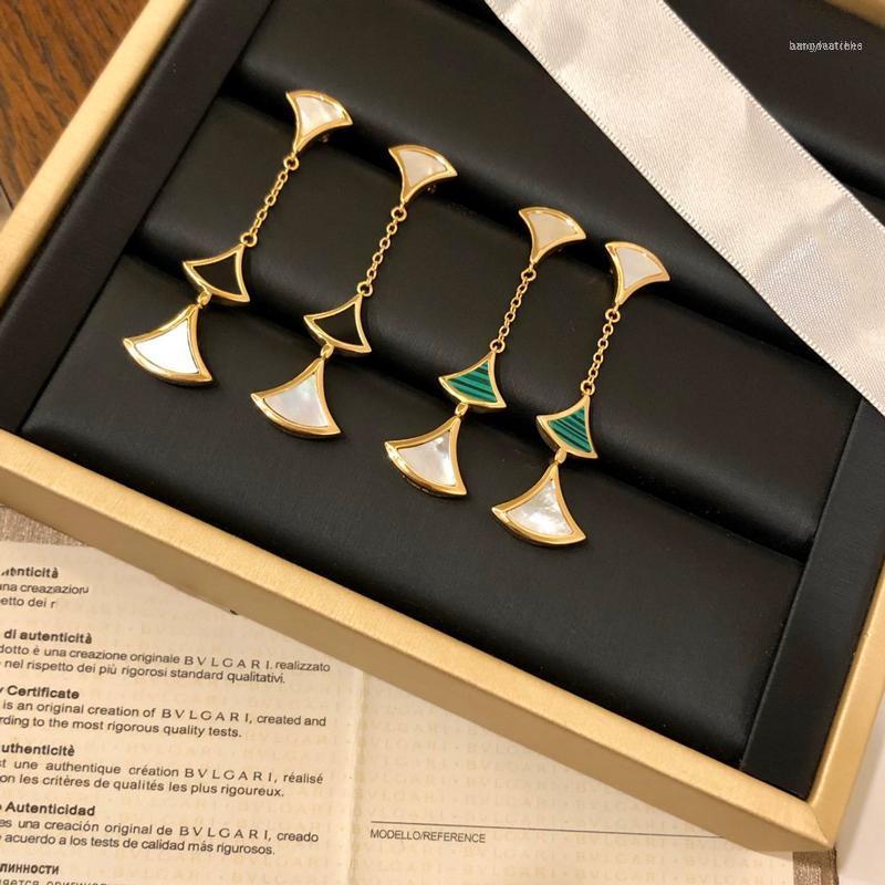 

Earring Three Flowers Long Pendant Earrings Jewelry 925 Silver Post Women High Jewelry Christmas Party Gift11