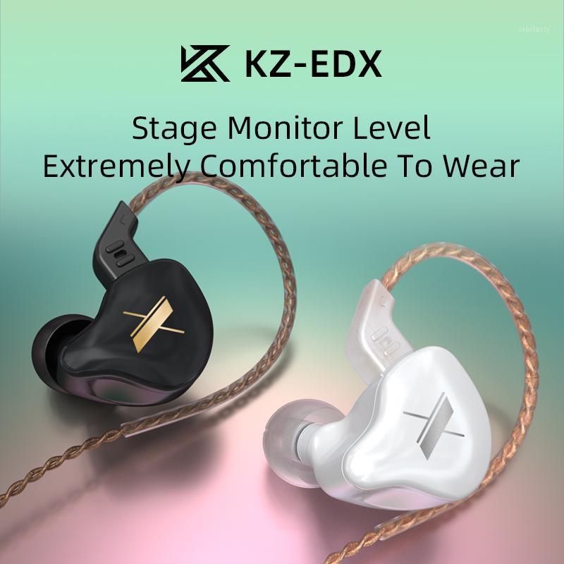 

KZ EDX Wired Earphone HIFI Bass Earbuds In Ear Monitor Headphones Sport Noise Cancelling Headset with mic PK ZSX ZS10 ZSN PRO1, Black