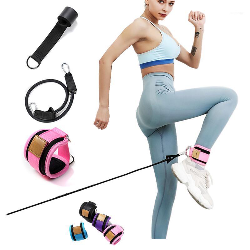 

Fitness Adjustable D-Ring Ankle Straps Foot Support Ankle Protector Gym Leg Pulley with Buckle Sports Feet Guard sport Equipment1, Black