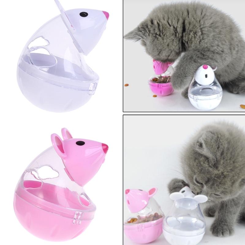

Pet Dispenser Mouse Tumbler Toys Interactive IQ Training Mental Stimulation