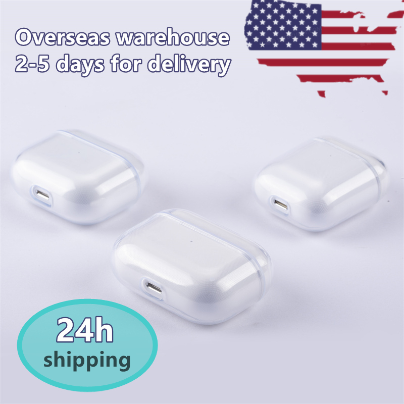 

For Airpods Pro Headphone Accessories Protective Cover Apple Airpod 3 Bluetooth Earphones Transparent PC Hard Shell Clear Protecter