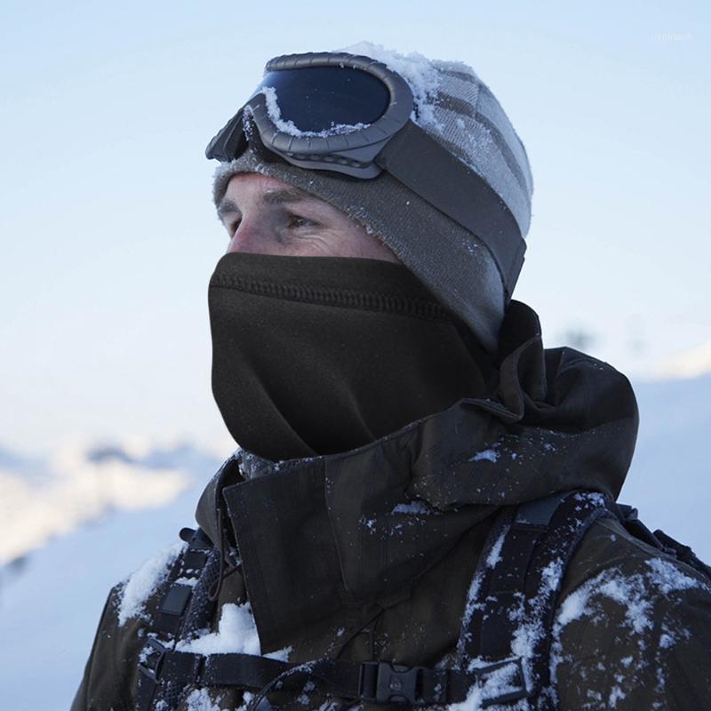 

Winter Outdoor Cycling Warm Fleece Neck Warmer Bike Riding Windproof Scarves Men Women Ski Climbing Neck Gaiter Scarf Headwear1, Black