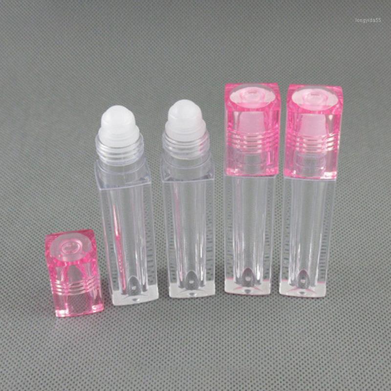 

100pcs 6.5ML Empty Lipgloss Roll on Bottles Lip Containers Lipstick Lips Lip Oil Clear Roller Ball Tubes Makeup Bottles1