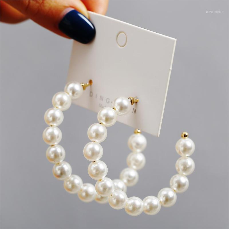 

Women Earrings Set Tassel Gold Color Pearl Earrings For Women Bohemian Fashion Jewelry 2020 Geometric Hoop Earings Wedding Party1