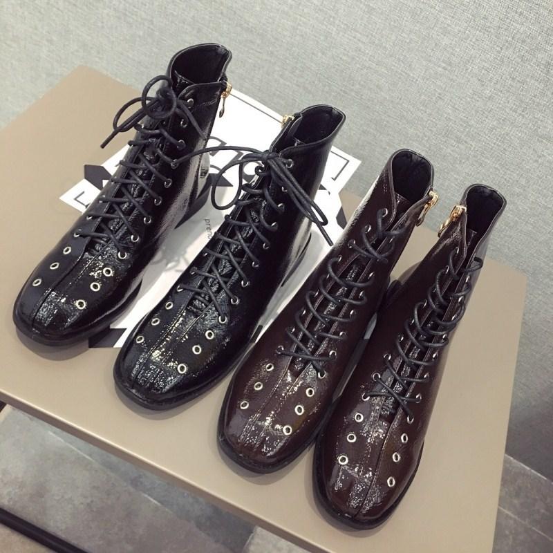 

White Mid-Calf Boots Shoes Flat Heel Round Toe Luxury Designer Zipper Winter Footwear Low Ladies Fashion Rubber Autumn Mid