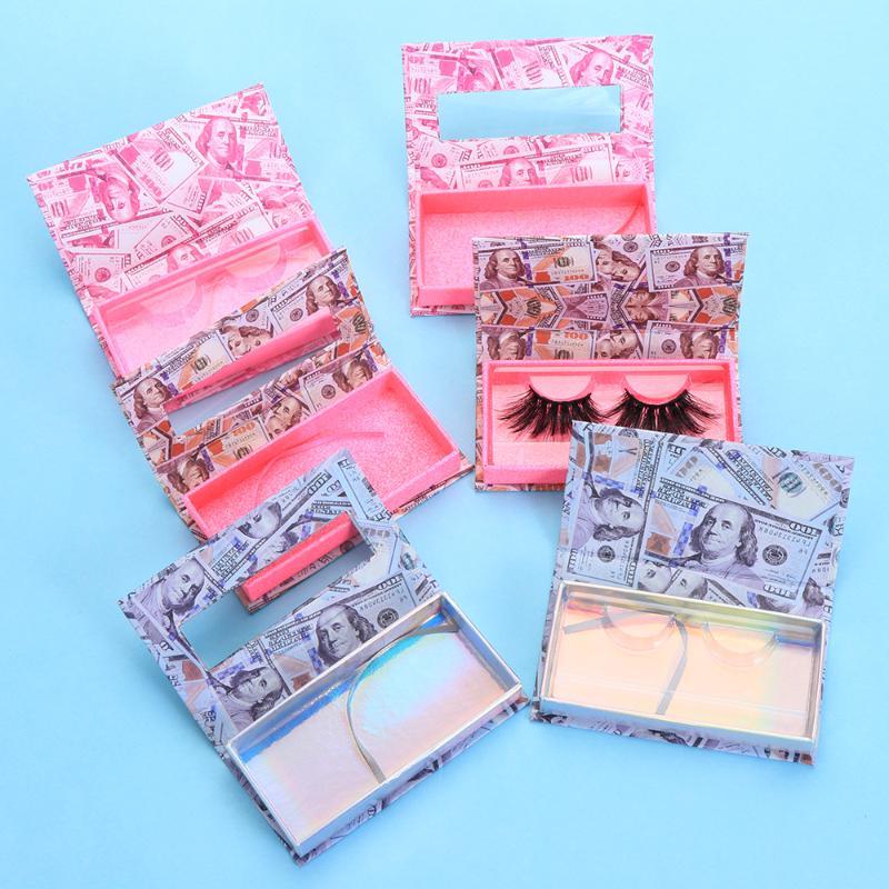 

False Eyelashes 1PC Eyelash Packaging Box Empty Package 8-25mm Lashes Rectangle Eye Makeup Tools With Transparent Tray