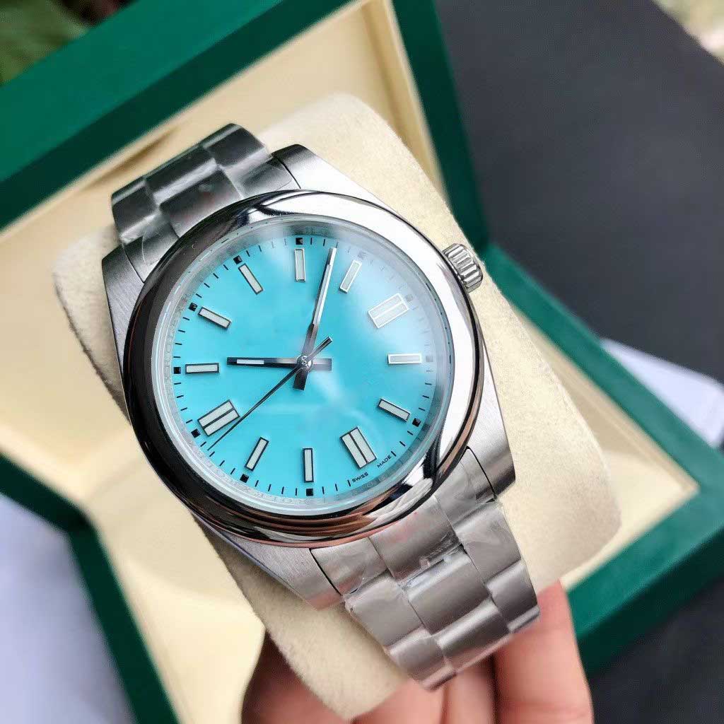 

New High quality 41mm Casual Men's Watches Stainless Steel sapphire Mechanical automatic Watch fashion sports wristwatch gift free delivery, Slivery;brown