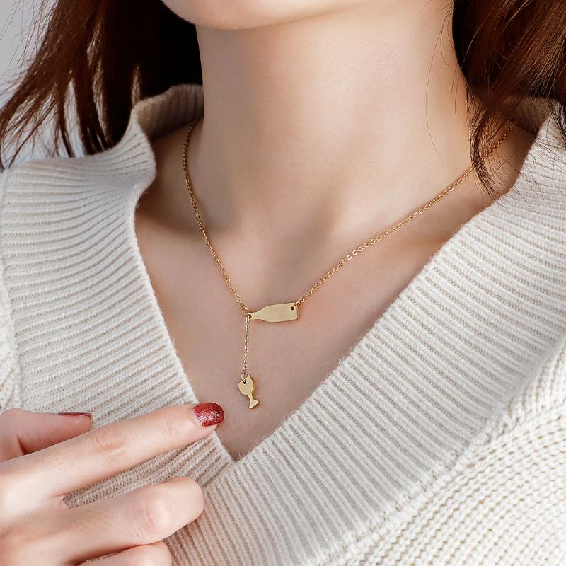 

MYLONGINGCHARM Women Choker Necklace bottle-glass pendant Necklace red Wine-Cup Love Wine