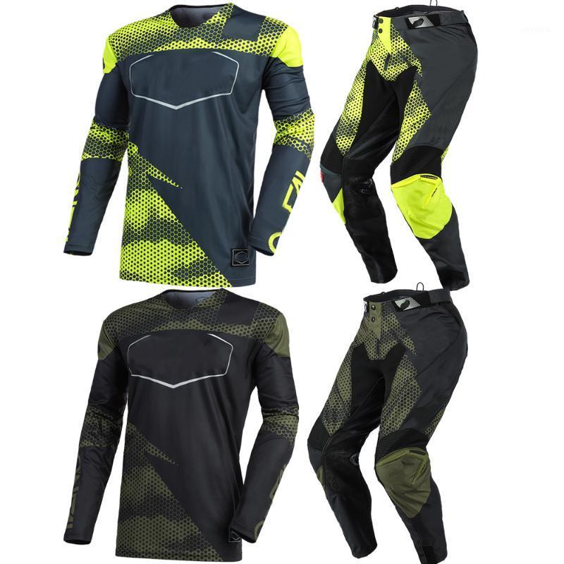 

2021 Mountain Bike riding Jersey Pants Suit Motocross Gear Set Jersey + Pants Racing Gear Combination1