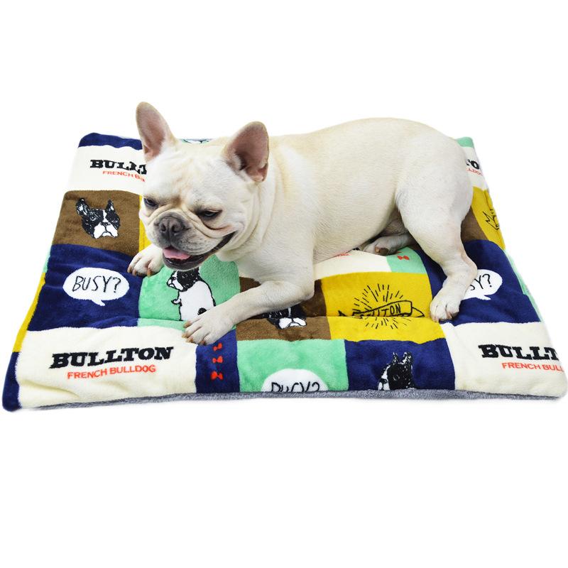 

Soft Flannel Thicken Pet Pad Cute Blanket Dog Bed Mat For Dogs Cats Puppy Sofa Cushion Cozy Home Rug Warm Sleeping Mattress, C3