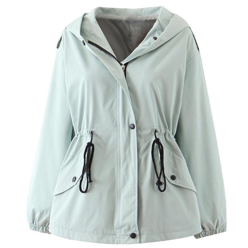 

Women Overcoat Outcoat Coat Winter Warm Faux Fur Hooded Thick Warm Slim Jacket fall 2020 trend winter jacket chaqueta mujer #7, Sky blue