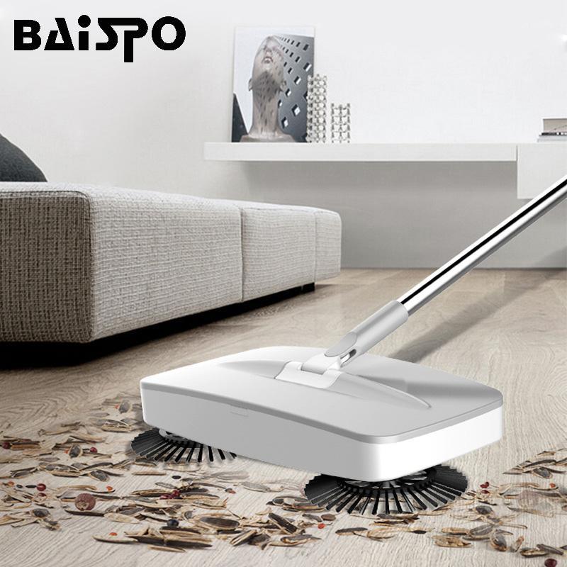 

BAISPO Stainless Steel Sweeper Machine Hand Push Mop Scraping And Mopping Integrated Robot Household Cleaning Tools Accessories1